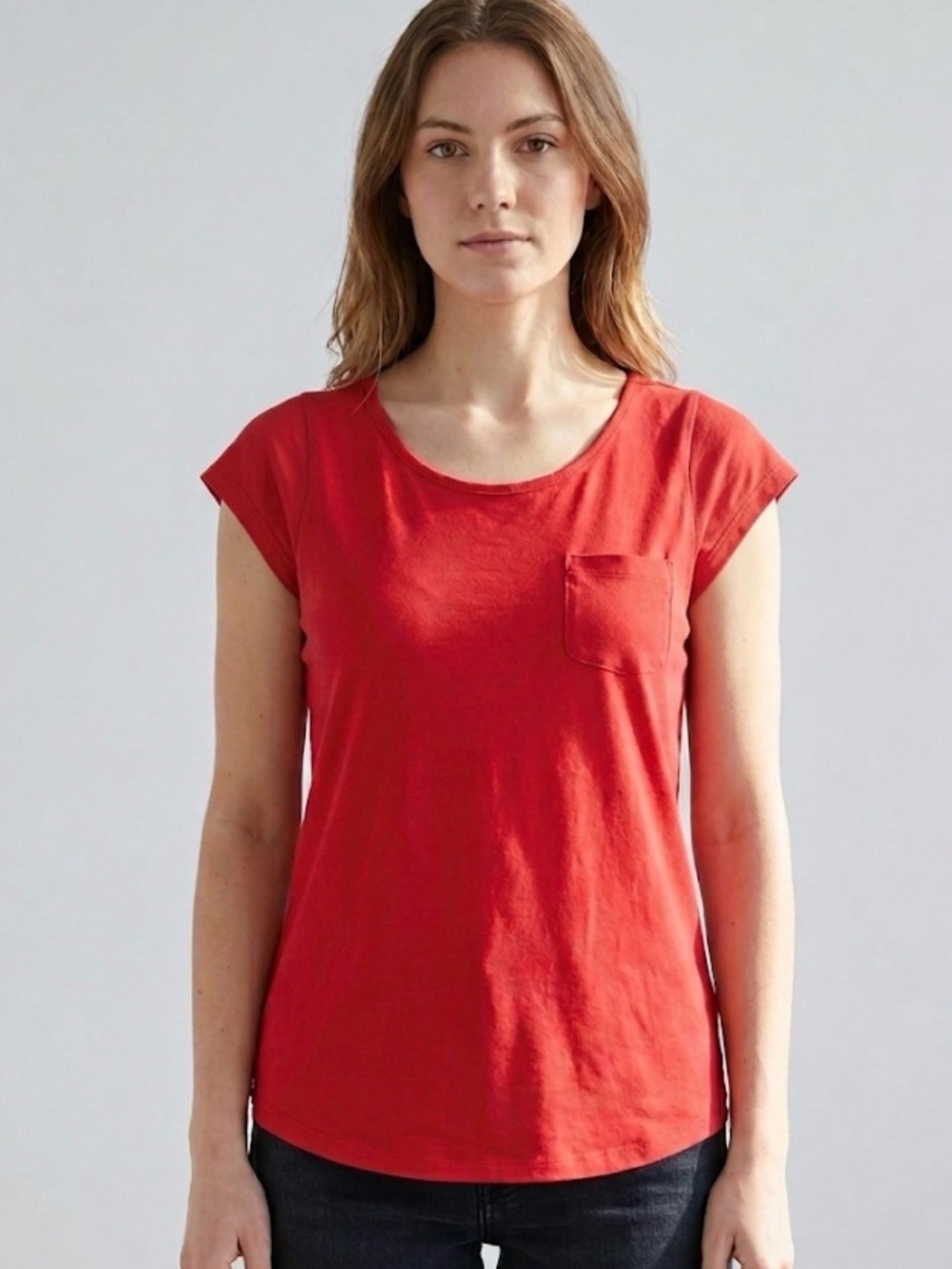 Calvin Klein Women’s Red Flowy Pocket Sleeveless Top XL